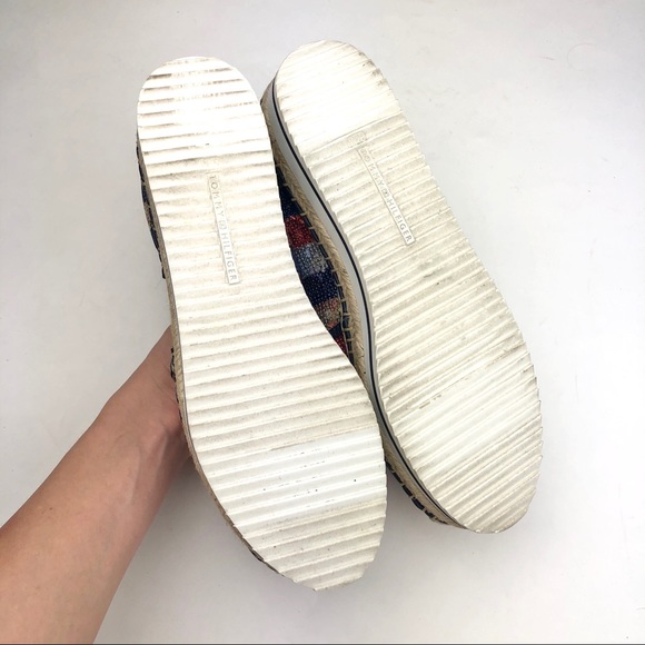 TOMMY HILFIGER Sequin Red White And Blue Platform - Picture 6 of 8